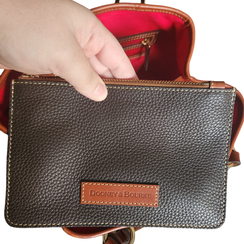 Dooney & Bourke Pebble Grain Small Briana With Pouch - Picture 4 of 8